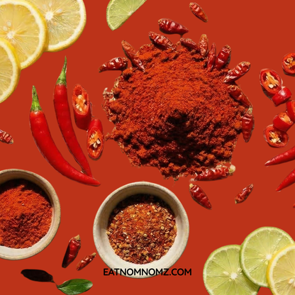 NomNomz Fire Sorghum Puffs - Bold Chili Flavor!