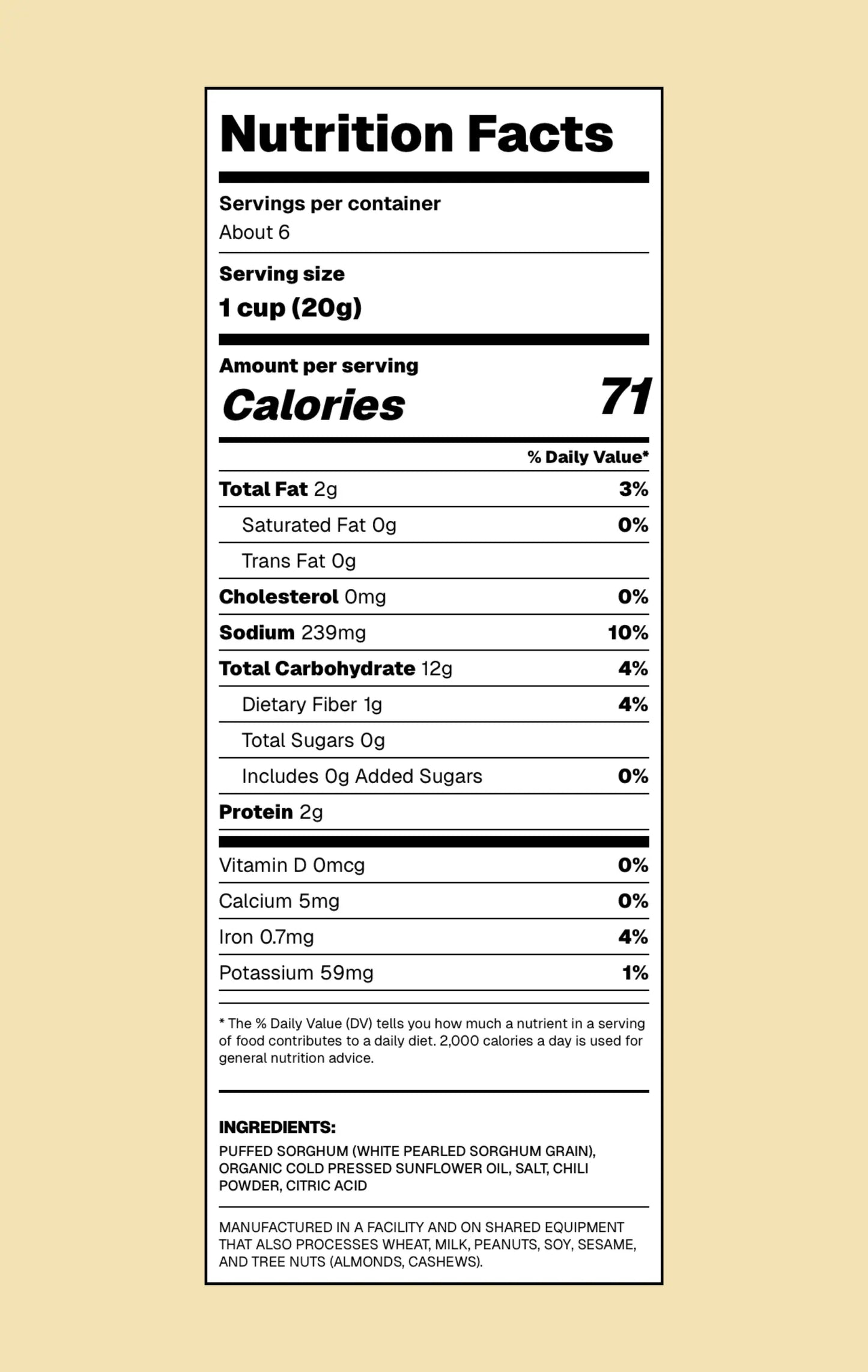 NomNomz Fire Sorghum Puffs - Bold Chili Flavor!