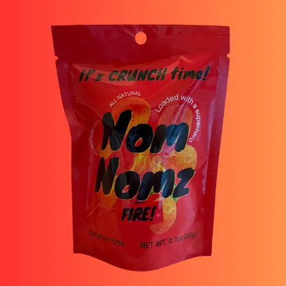 NomNomz Fire Sorghum Puffs - Bold Chili Flavor!