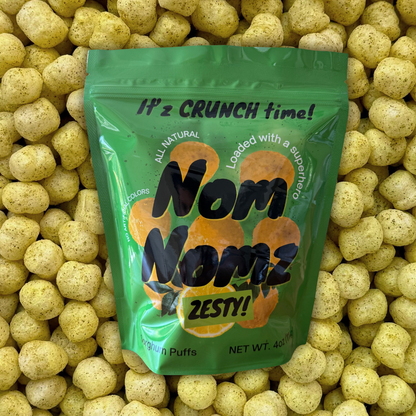 NomNomz Zesty! Sorghum Puffs | South Asian Umami | Dairy Free & Gut-Friendly