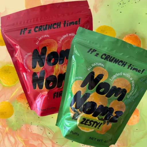 Nomnomz Variety Pack (Share bundle of 2 big bags) Crunchy Fire & Zesty!